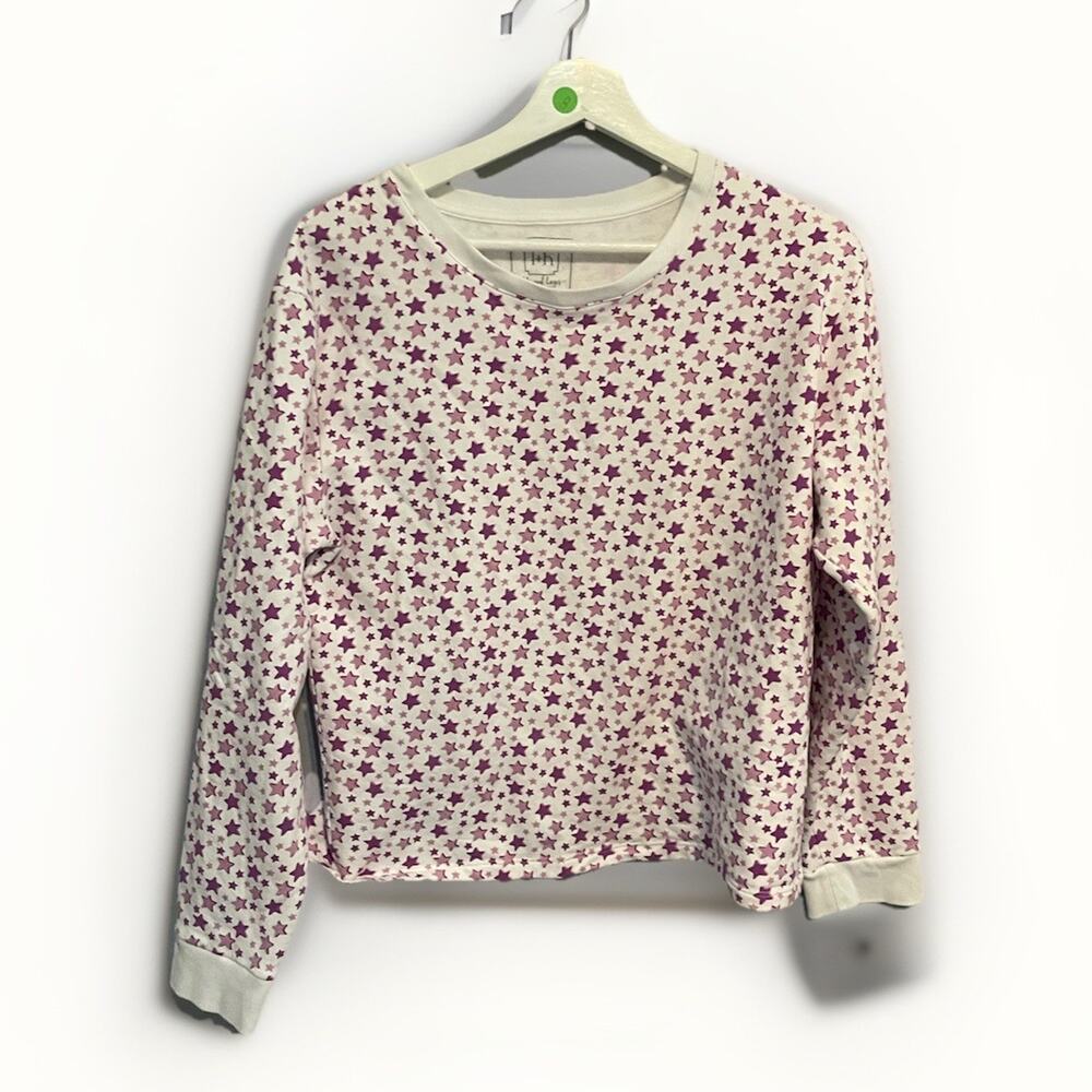 Lila and Hayes Preppy‎ Stars Pajamas Lounge Crewneck Size Medium